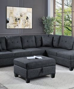 Salon d&rsquo;Angle avec Pouf