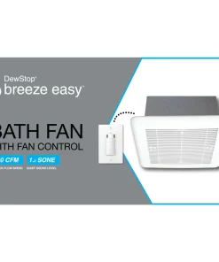 DewStop - Ventilateur de salle de bain, débit 100pi³/min - F200-1W