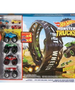 Hot Wheels - Monster Trucks Coffret de jeu défi boucle épique