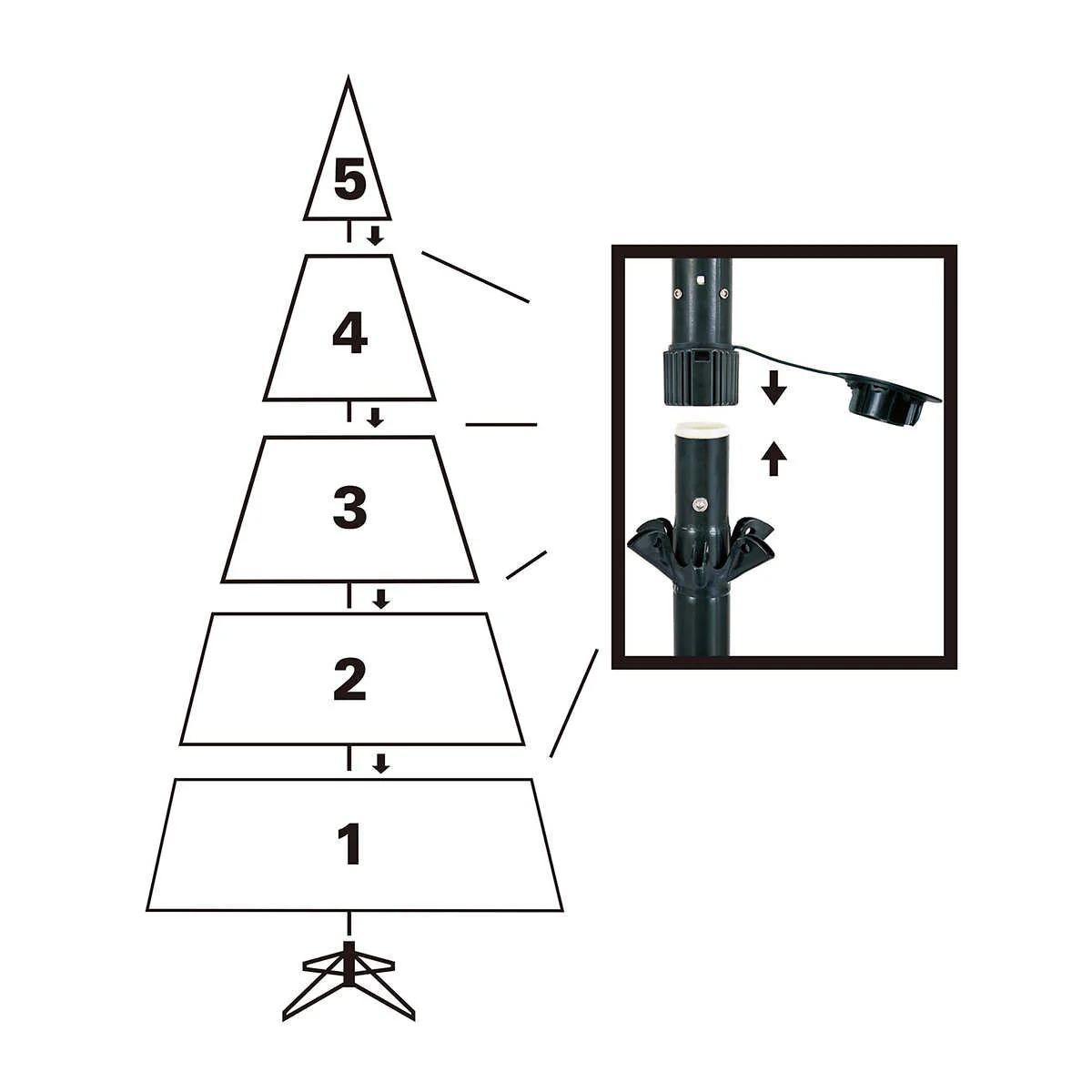 Sapin de Noël artificiel illuminé Aspen EZ Connect de 3,7 m (12 pi) - Image 7