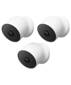 Google Nest - Ensemble de 3 caméras (extérieur ou intérieur, batterie)