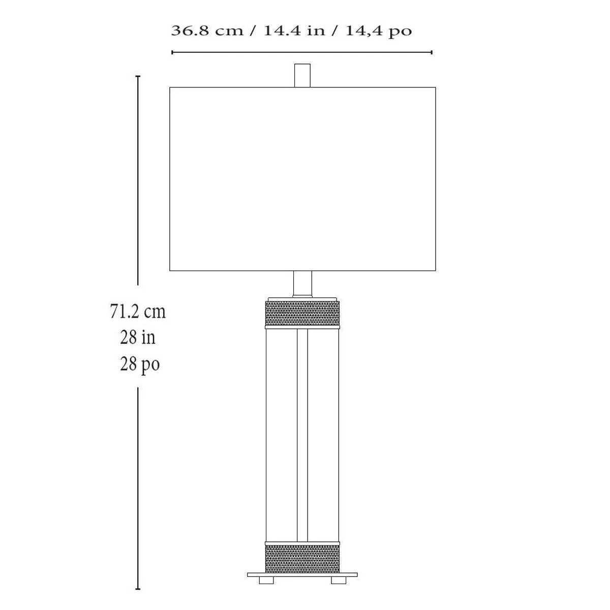 Barnes - Ensemble de 2 lampes de table moderne - Image 5