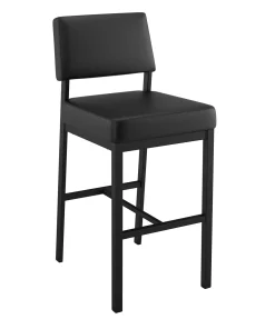 Amisco - Tabouret Avery de comptoir avec base noir