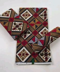 Pagne Wax Hollandais Du Benin – Rouge blanc