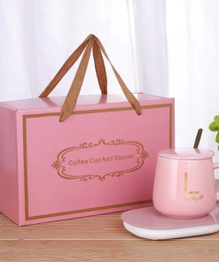 Tasse Chauffante 55° – Tasse en céramique – Rose