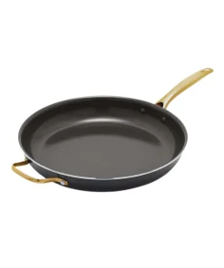 Blue Diamond - Poêle familiale avec poignée auxiliaire, 34 cm (13,5 po)