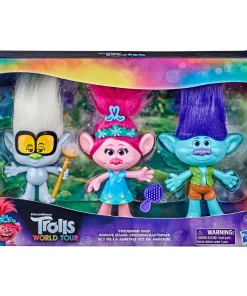 Trolls - Trolls World Tour Friendship Pack 3 Collection de poupées de 6 po (15 cm)