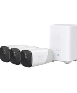 Anker - Système de sécurité avec 3 caméras eufyCam 2 sans fil 1080P et base