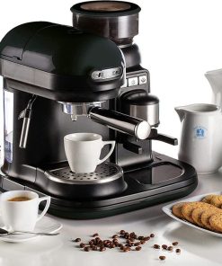 Machine à Expresso avec Moulin à Café Intégré Moderna Ariete (1318Noir)