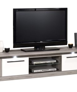 Meuble TV 2 Porte Éclairage Spot (Collection Oslo)