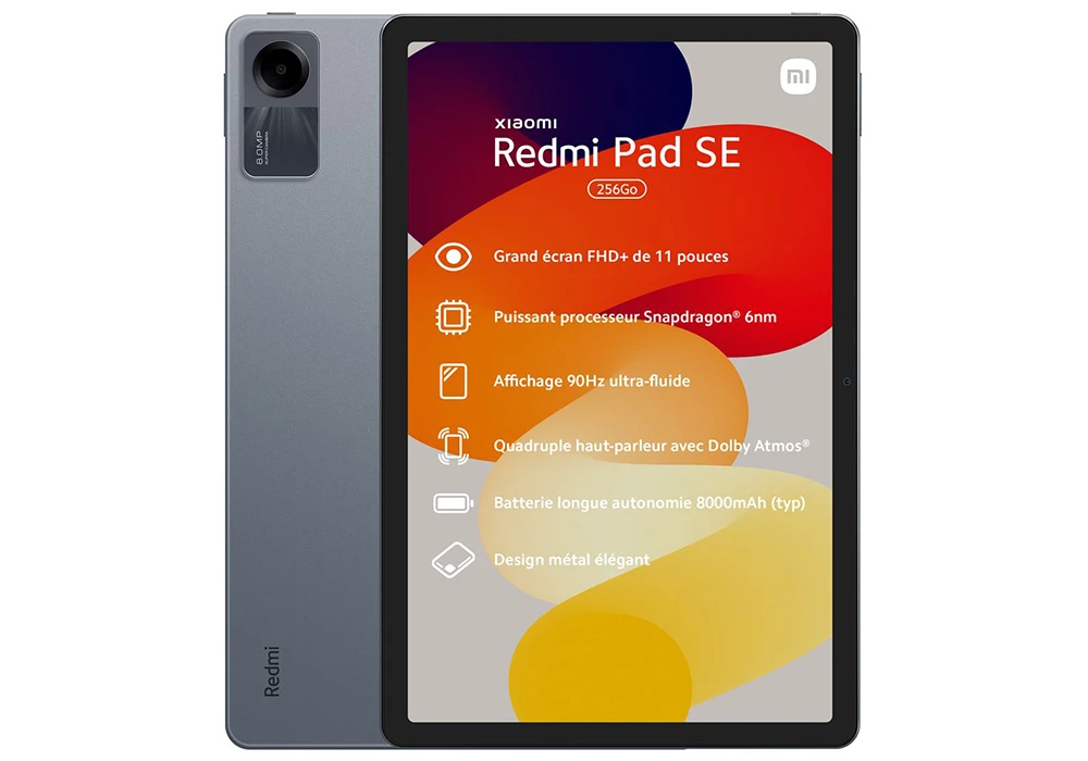 Tablette 11 Pouces 8/256GB Graphite Grey Xiaomi Redmi (REDMI PAD SE 11)