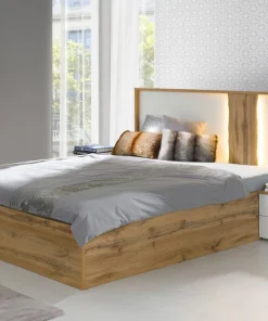 Lit LED 160x200cm Wood