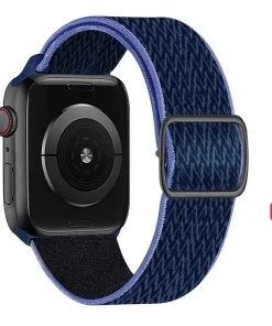 Swissten Apple Watch 42-49mm Nylon Band – 46000716 – Avec Buckle – Bleu