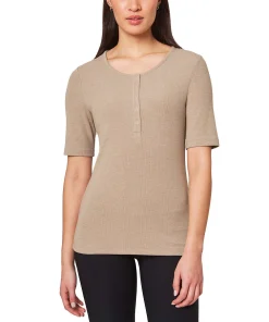 Mondetta - Haut à manches courtes côtelé