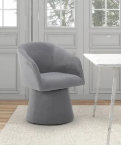 AIDEN & IVY - Chaise Pivotante en Tissu