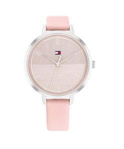 Tommy Hilfiger FLORENCE Montre-bracelet à quartz pour femme, analogique – Marron/Rose