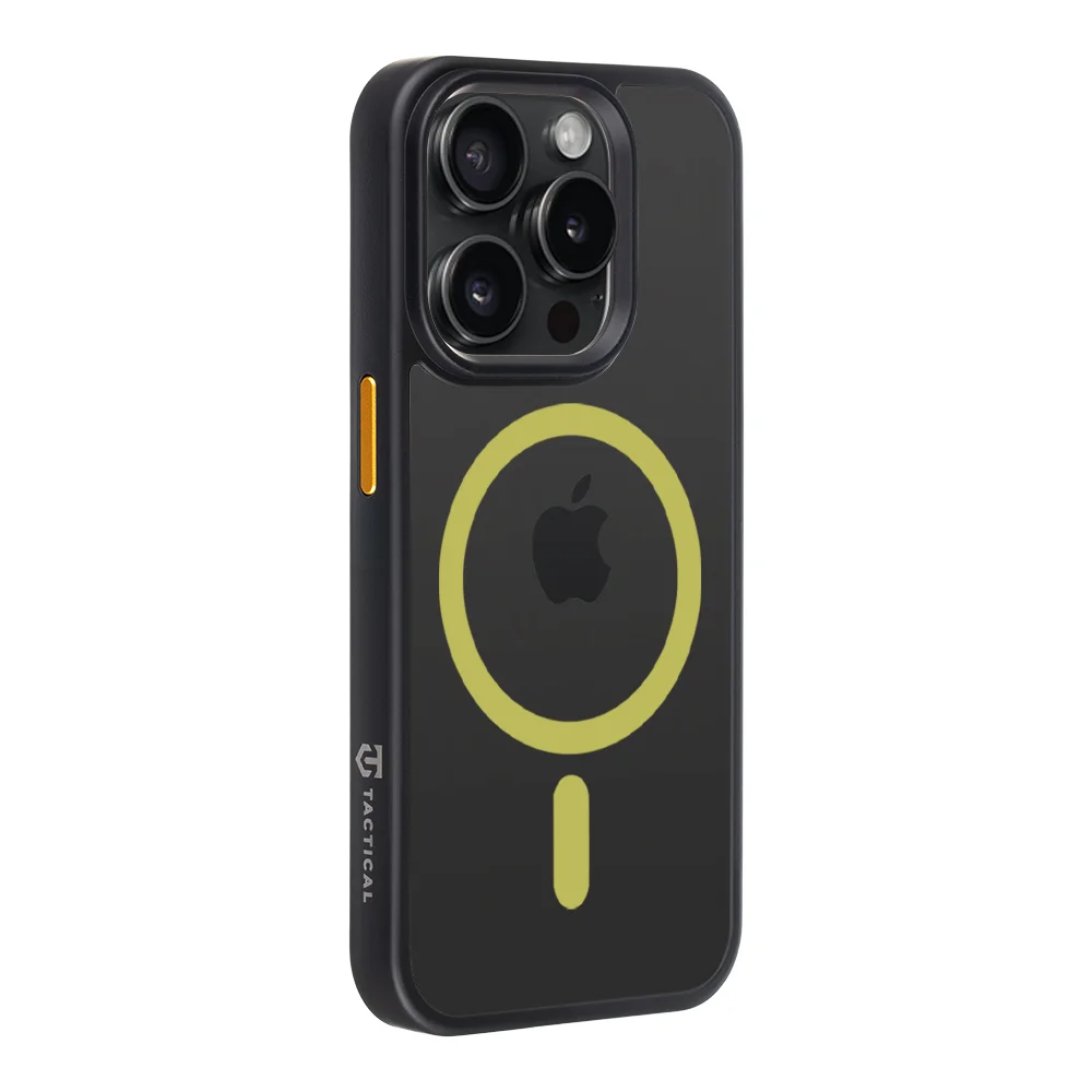 Coque Tactical iPhone 15 Pro Magforce Hyperstealth 2.0 – 8596311250590 – Noir/Yellow - Image 3