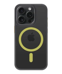 Coque Tactical iPhone 15 Pro Magforce Hyperstealth 2.0 – 8596311250590 – Noir/Yellow