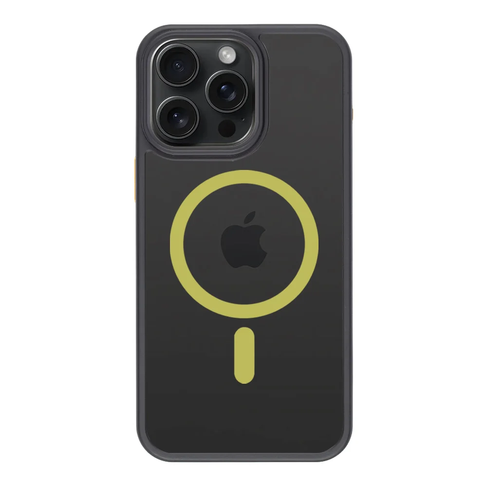 Coque Tactical iPhone 15 Pro Max Magforce Hyperstealth 2.0 – 8596311250613 – Noir/Yellow
