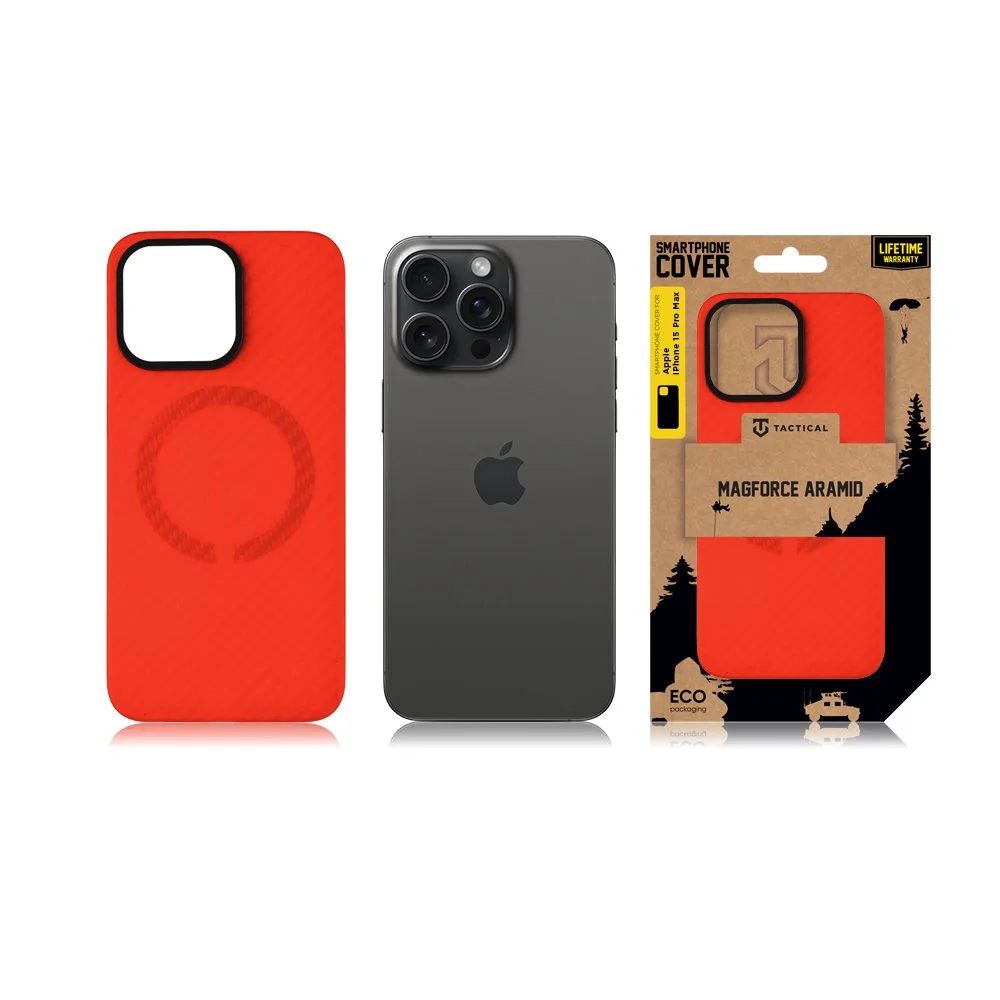 Coque Tactical iPhone 15 Pro Max MagForce Aramid (Kevlar) Limited Edition – 8596311256493 – Bloody Mary - Image 5