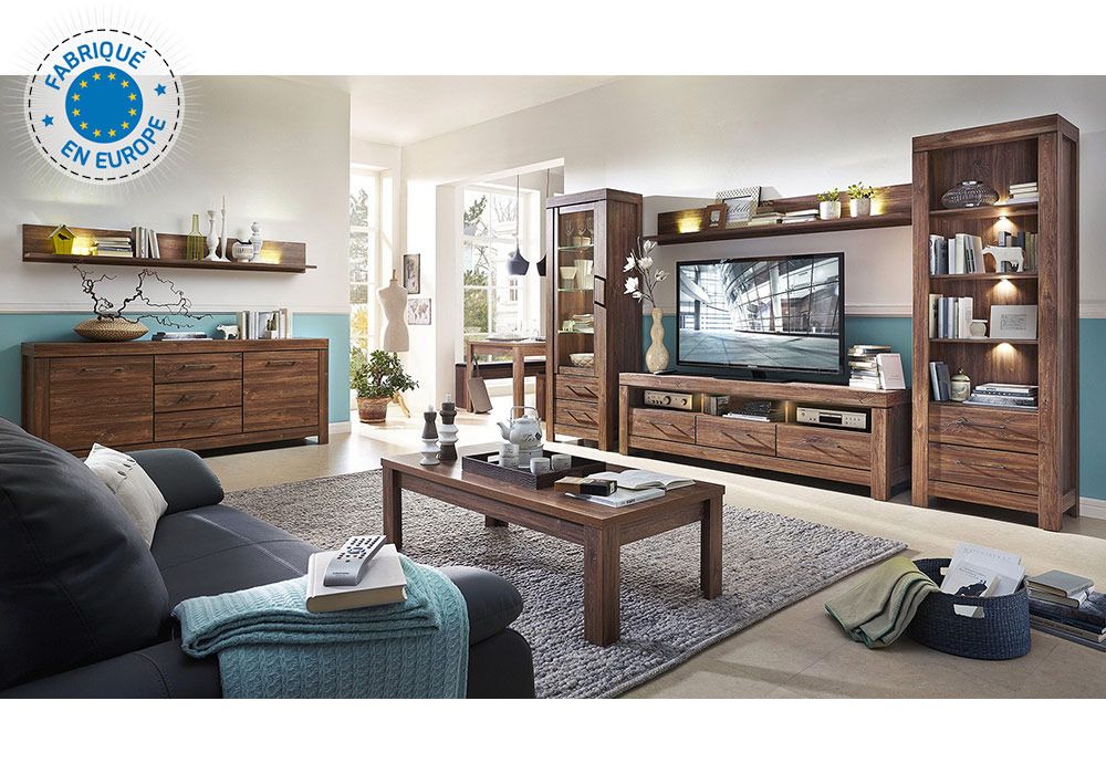 Buffet Bas 2 Portes 3 Tiroirs (Collection German)