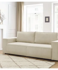 Canapé 3 Places Convertible Lucia Beige