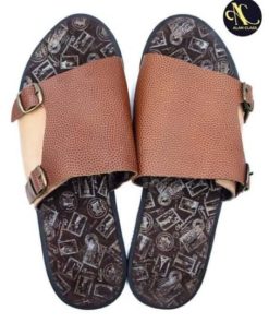 Sandales homme en cuir – Marron