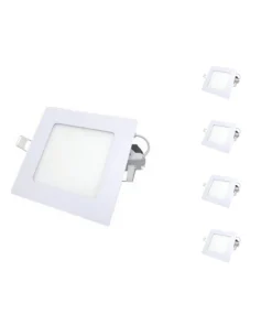 Spot LED Extra Plat Carré BLANC 24W (Pack de 5)