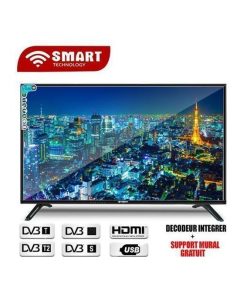 SMART TECHNOLOGY TV LED – 32 Pouces – Full HD – Décodeur Intégré – Noir