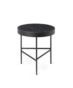 Table d'appoint en marbre noir de Trine Andersen - Ø 40 cm - Ferm Living