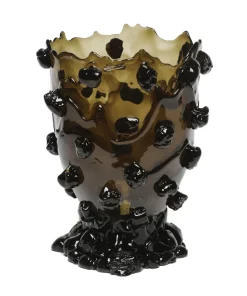 Vase Nugget - Clear Black par Gaetano Pesce - Fish Design