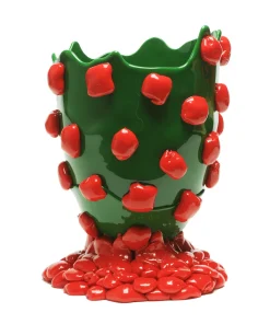 Vase Nugget - Matt Green, Matt Red par Gaetano Pesce - Fish Design