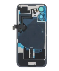 Cache arrière en verre iPhone 16 : avec cadre d&rsquo;appareil photo, Plaque métallique, Nappe chargement sans fil et flash – Vert