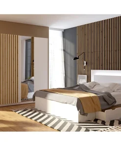 Table de Chevet 1 Tiroir Lot de 2 (Collection Fino/Gozello)