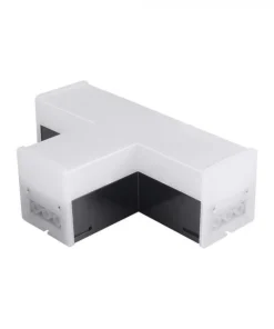 Connecteur 10W en T pour Suspension Linéaire Fine Noire 40W