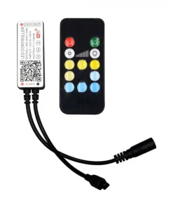 Contrôleur Wi-Fi Infrarouge avec Télécommande pour Ruban LED CCT 12V/24V 24 Boutons