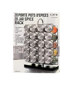 ORII - Ensemble de 20 Pots à Épices avec Support