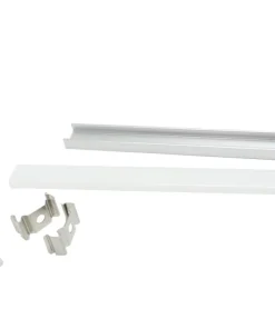 Profile Aluminium pour Bandeau LED - Couvercle Blanc Opaque