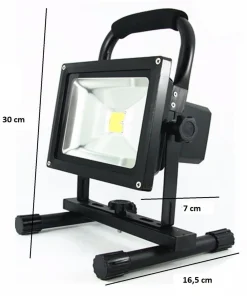 Projecteur LED Rechargeable 20W Portable IP65