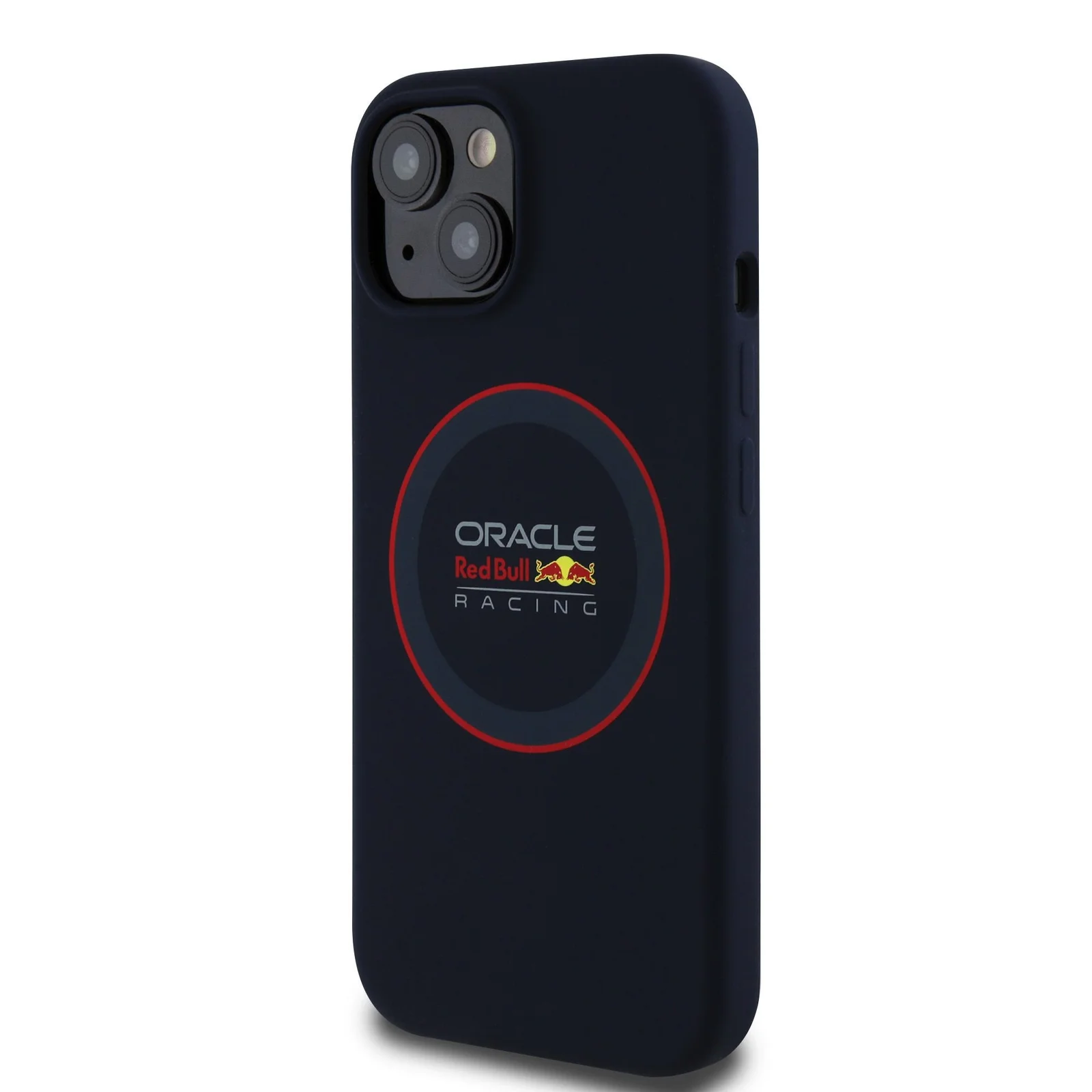 Coque Red Bull MagSafe en silicone liquide pour iPhone 15 Pro Max avec anneau – 3666339368739 – Marine