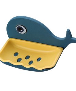 1 Boîte à savon en forme de baleine stylé pour salle de bains