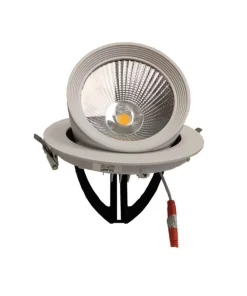 Spot LED Rond Encastrable Orientable BLANC 40W