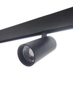 Spot LED sur Rail Magnétique 48V 7W Orientable NOIR