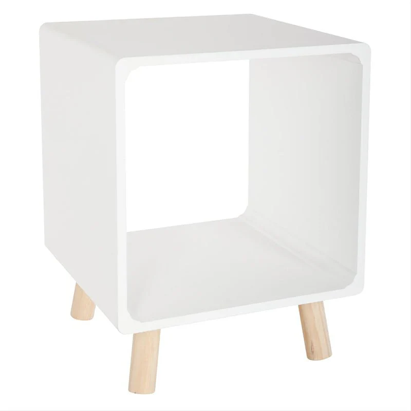 Table de Chevet Gigogne Carrée en Bois 35x35x45 cm - Lot de 2 - Image 5
