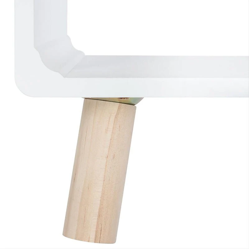 Table de Chevet Gigogne Carrée en Bois 35x35x45 cm - Lot de 2 - Image 4